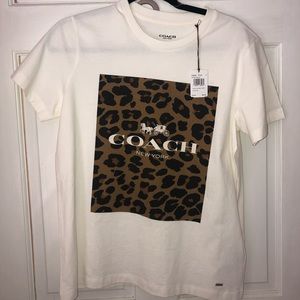 Authentic cheetah print Coach T-Shirt
